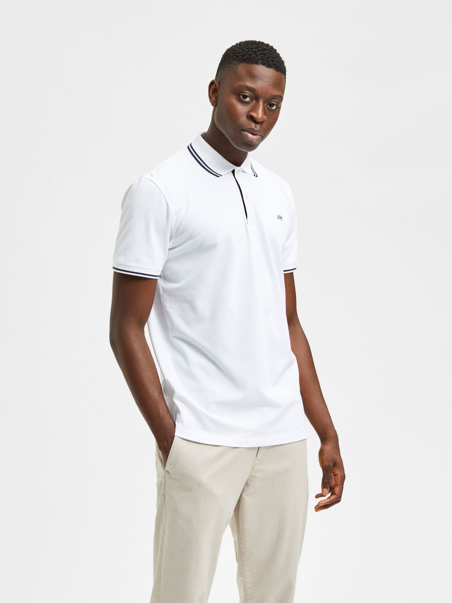 Selected Homme | Sports Polo T-Shirt White