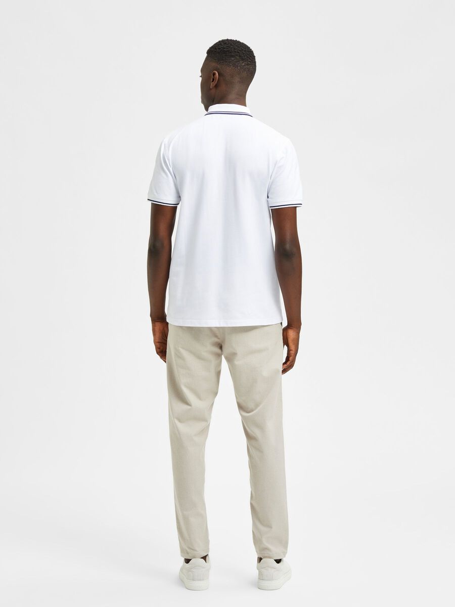 Selected Homme | Sports Polo T-Shirt White