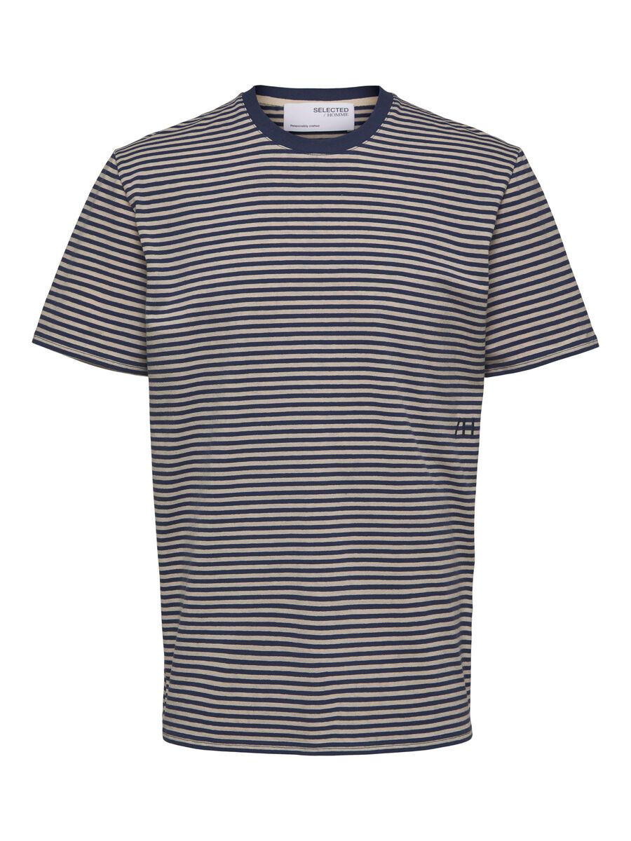 Selected Homme | Striped T-Shirt -Navy