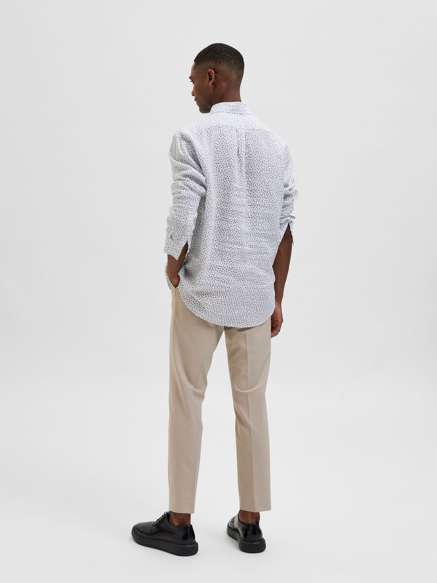 Selected Homme | Kylian Linen Shirt - Egret