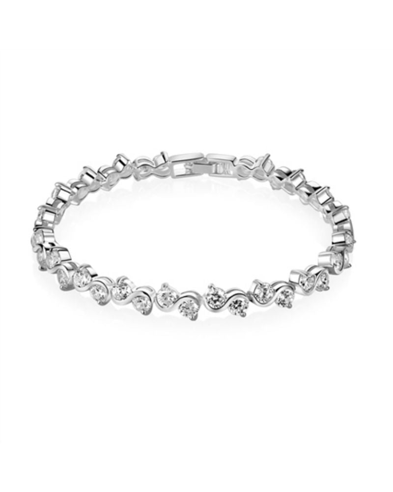 Newbridge Silverware Clear Stone Bracelet