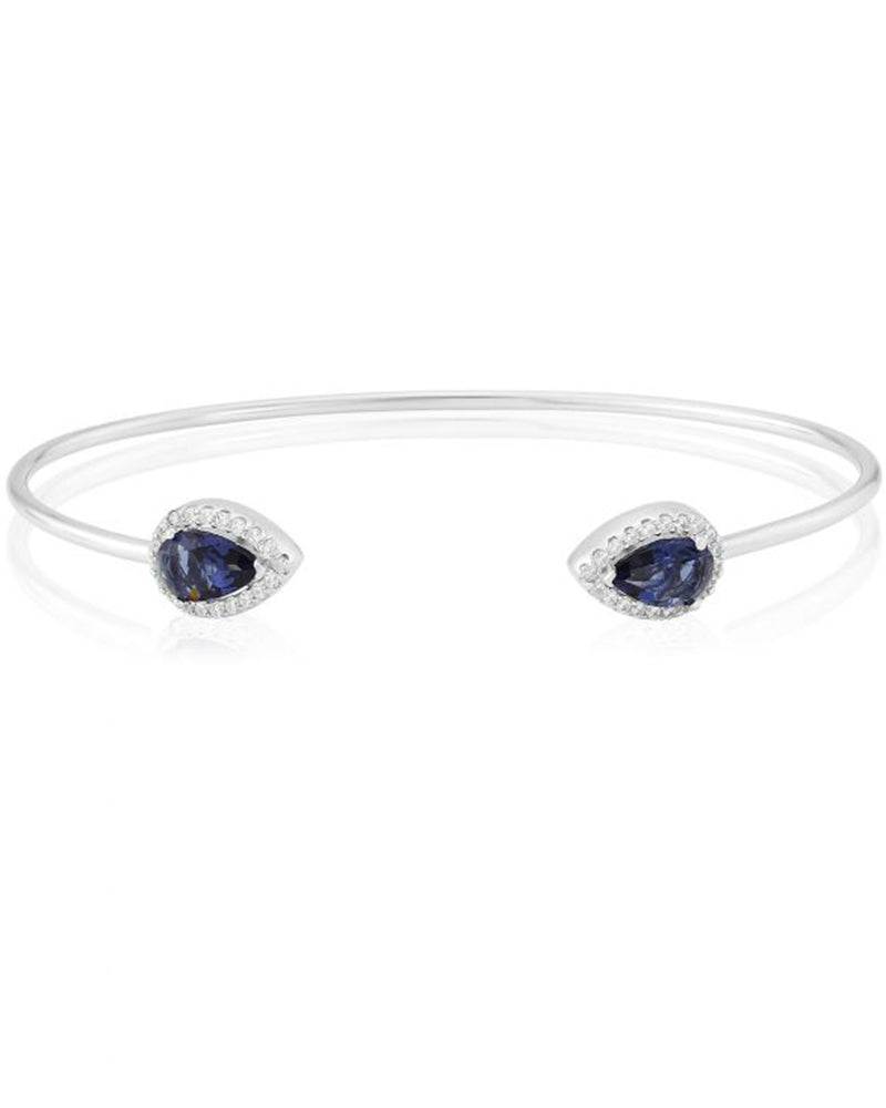 Waterford Crystal | Silver And Sapphire Bangle
