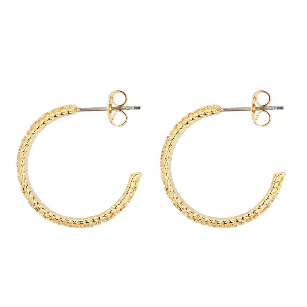 Newbridge Silverware Gold Plated Hoop Earrings