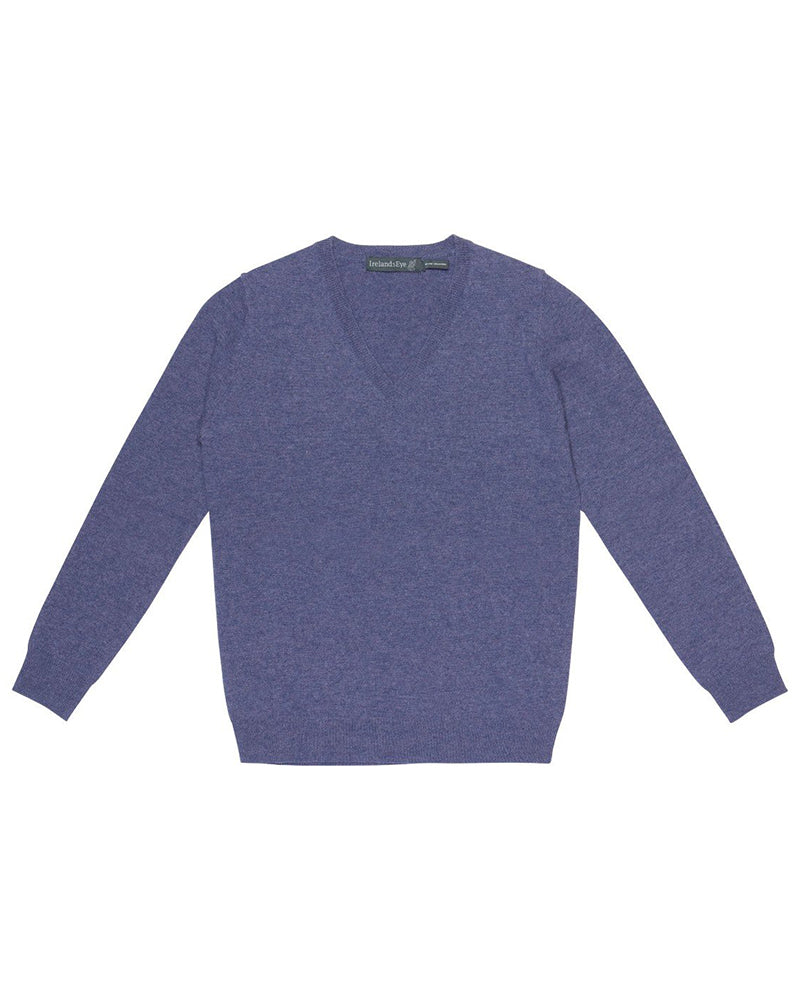 Ireland's Eye | Luxe V Neck Sweater A734 - Deep Lavender