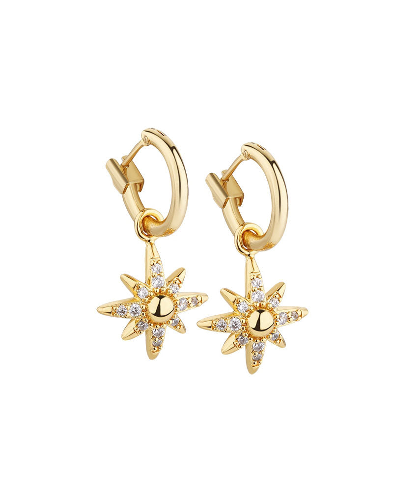 Newbridge Silverware Amy Huberman Star Earrings set with Cubic Zirconia Stones