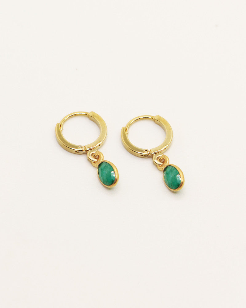 Nilai | Gaia Earrings Emerald