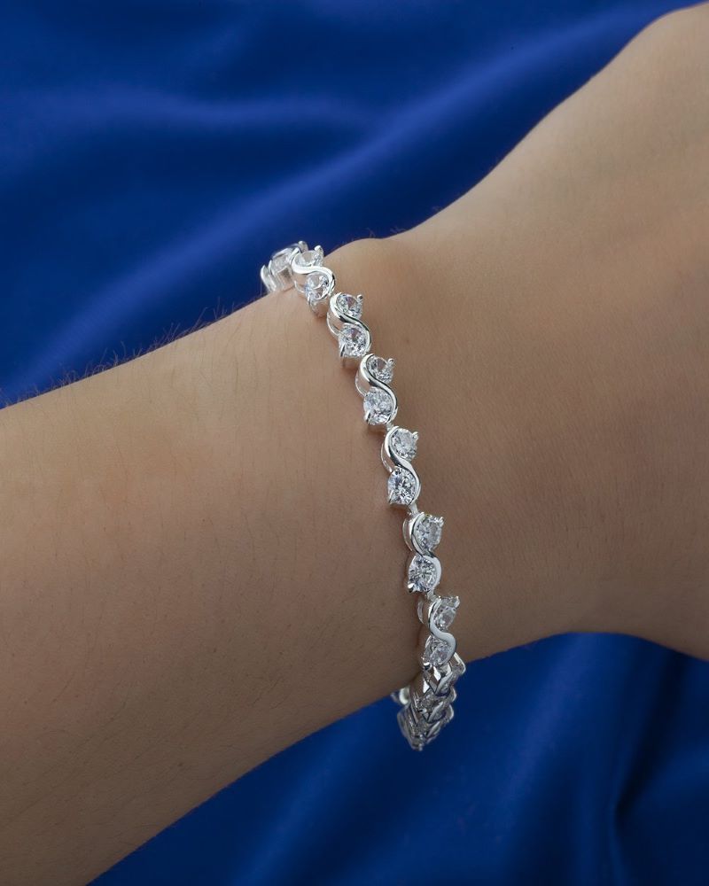 Newbridge Silverware Clear Stone Bracelet