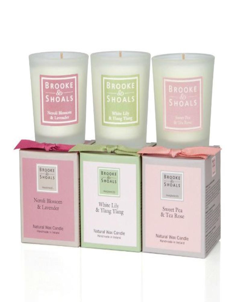 Brooke and Shoals | 3 Travel Candles Set-Floral Scents