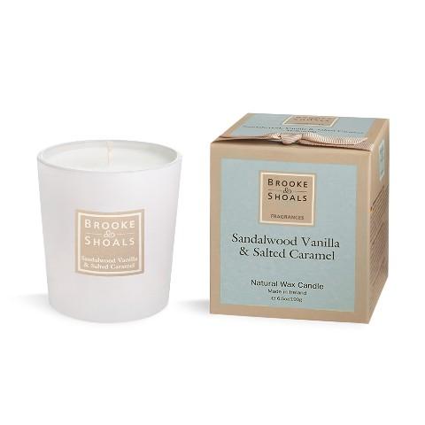 Brooke And Shoals | Sandalwood Vanilla And Salted Caramel Candle - Small