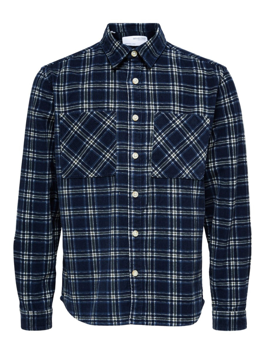 Selected Homme | Corduroy Overshirt | Dark Sapphire