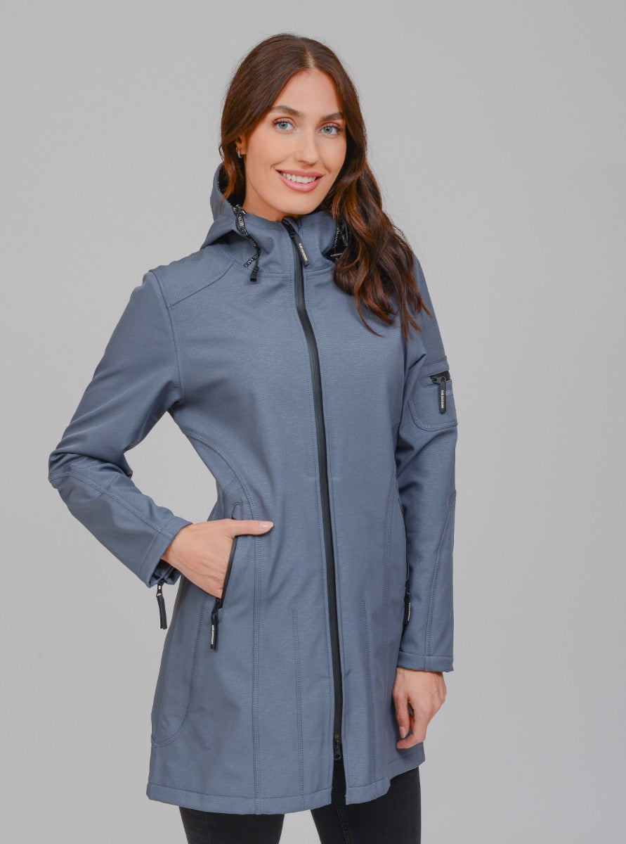 Buy Ilse Jacobsen | Softshell Raincoat Rain7 -Blue Grey -Standun ...