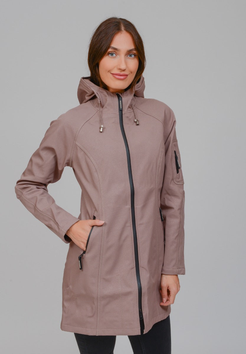 Ilse Jacobsen | Softshell Long Raincoat Rain37 - Old Lavender