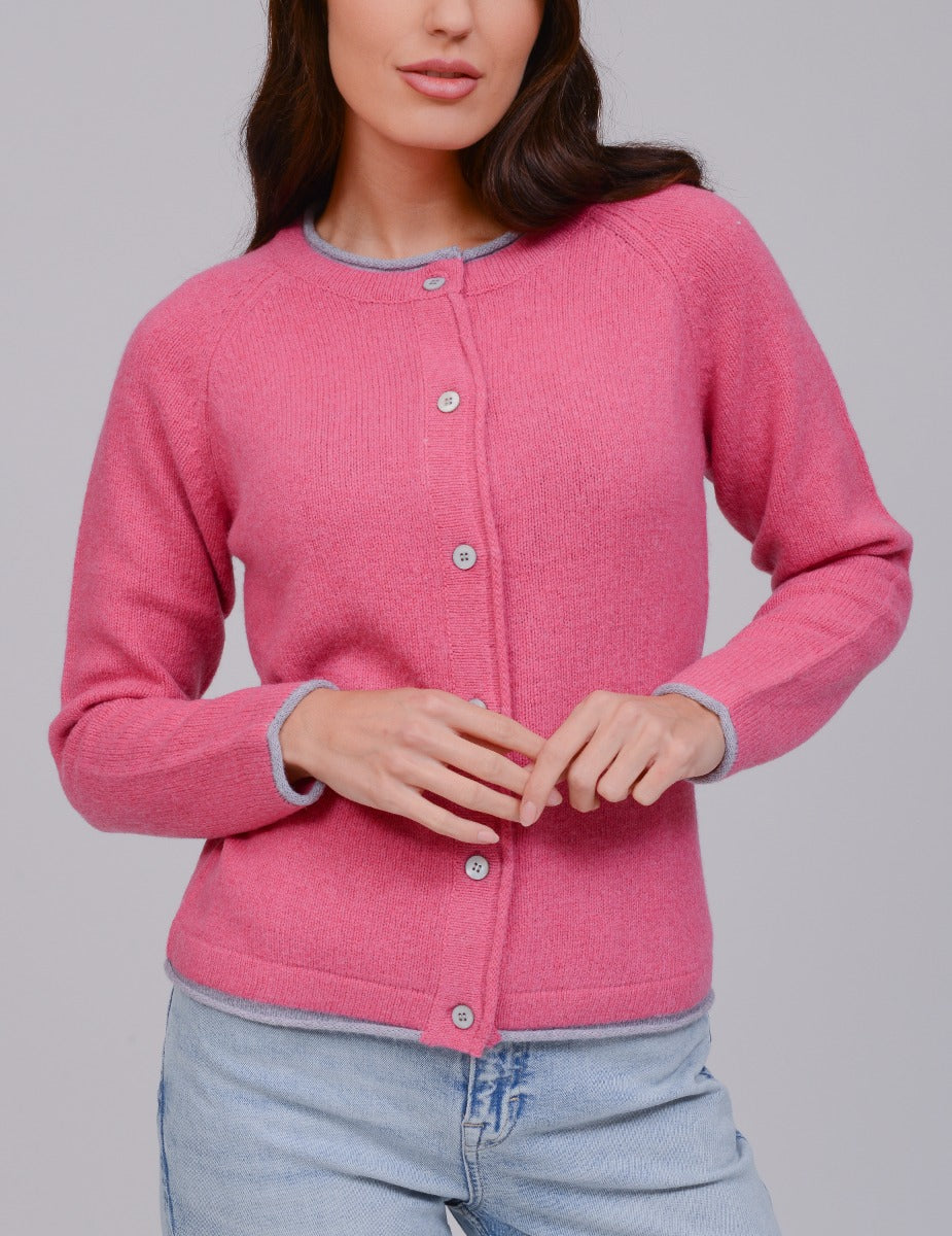 Ireland's Eye | Killiney Cardigan-Rose Pink A512