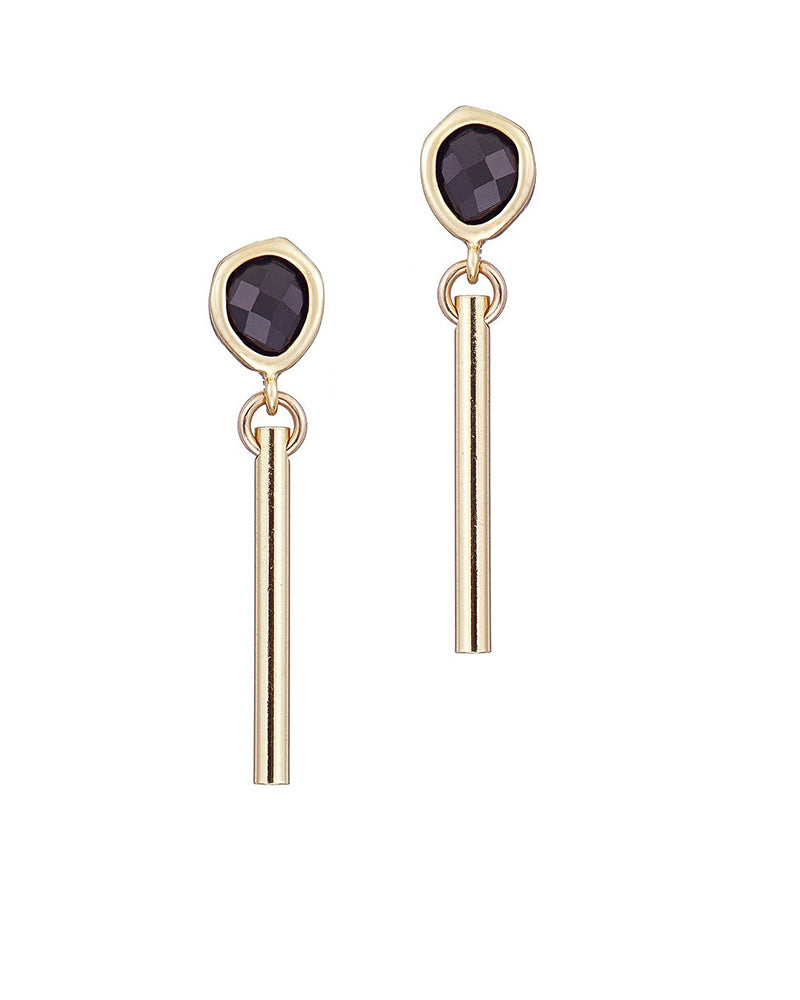 Scribble and Stone | Mini Glass Pendulum Earrings