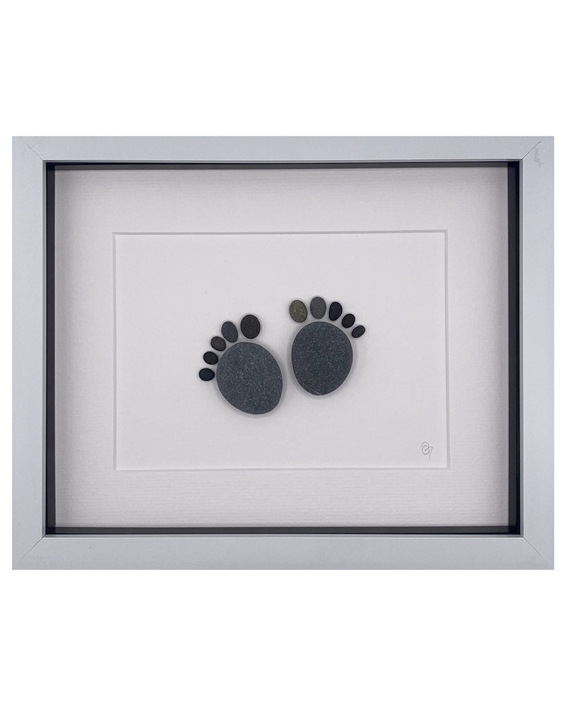 Simply Mourne | Baby Feet Medium Frame -White