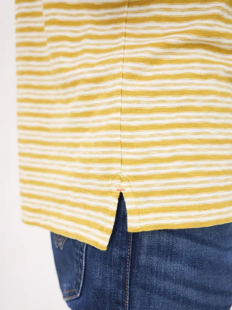 White Stuff | Darley Fine Stripe T-Shirt -Yellow