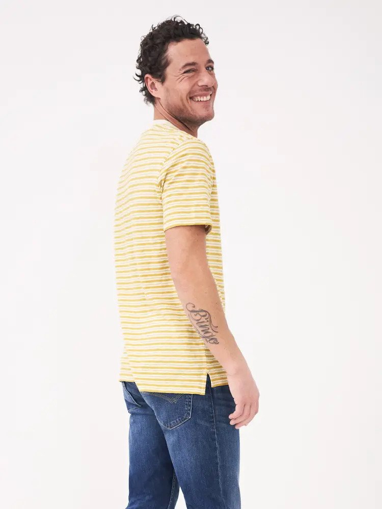 White Stuff | Darley Fine Stripe T-Shirt -Yellow