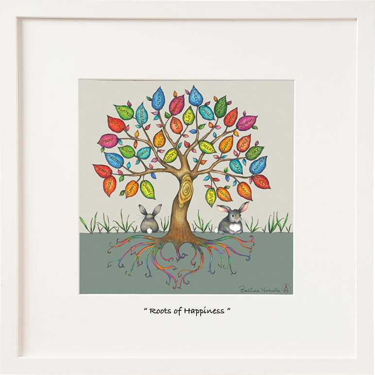 Belinda Northcote | Roots Of Happiness 6x6 Framed Art