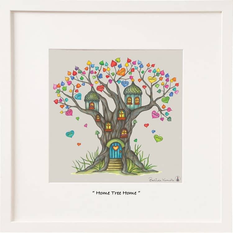 Belinda Northcote | Home Tree Home 6x6 Framed Art