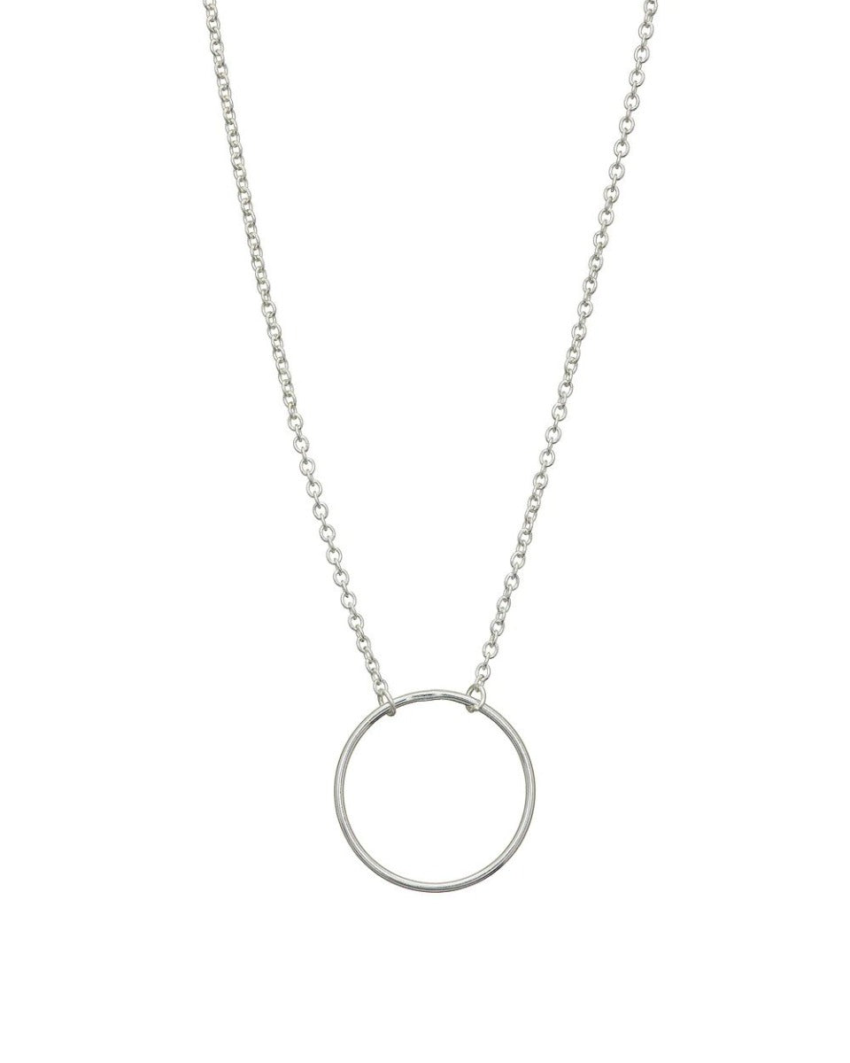 Mary K | Silver Circle Necklace