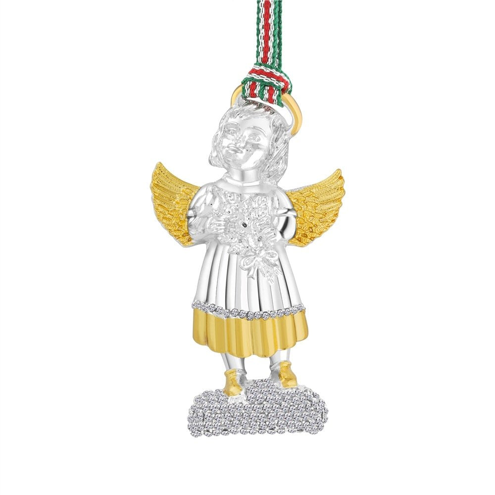 Newbridge Silverware | Gold & Silver Plated Christmas Angel Decoration