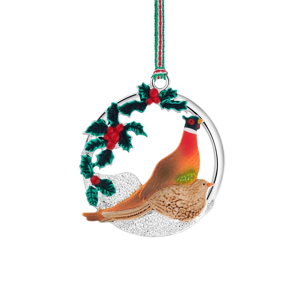 Newbridge Silverware | Pheasants Christmas Tree Decoration