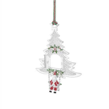 Newbridge Silverware | Santa on Swing Christmas Tree Decoration