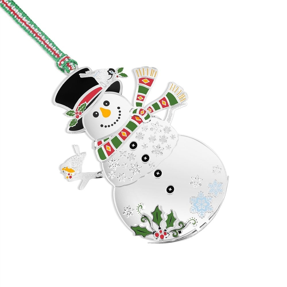 Newbridge Silverware | Snowman with Robin Christmas Tree Decoration