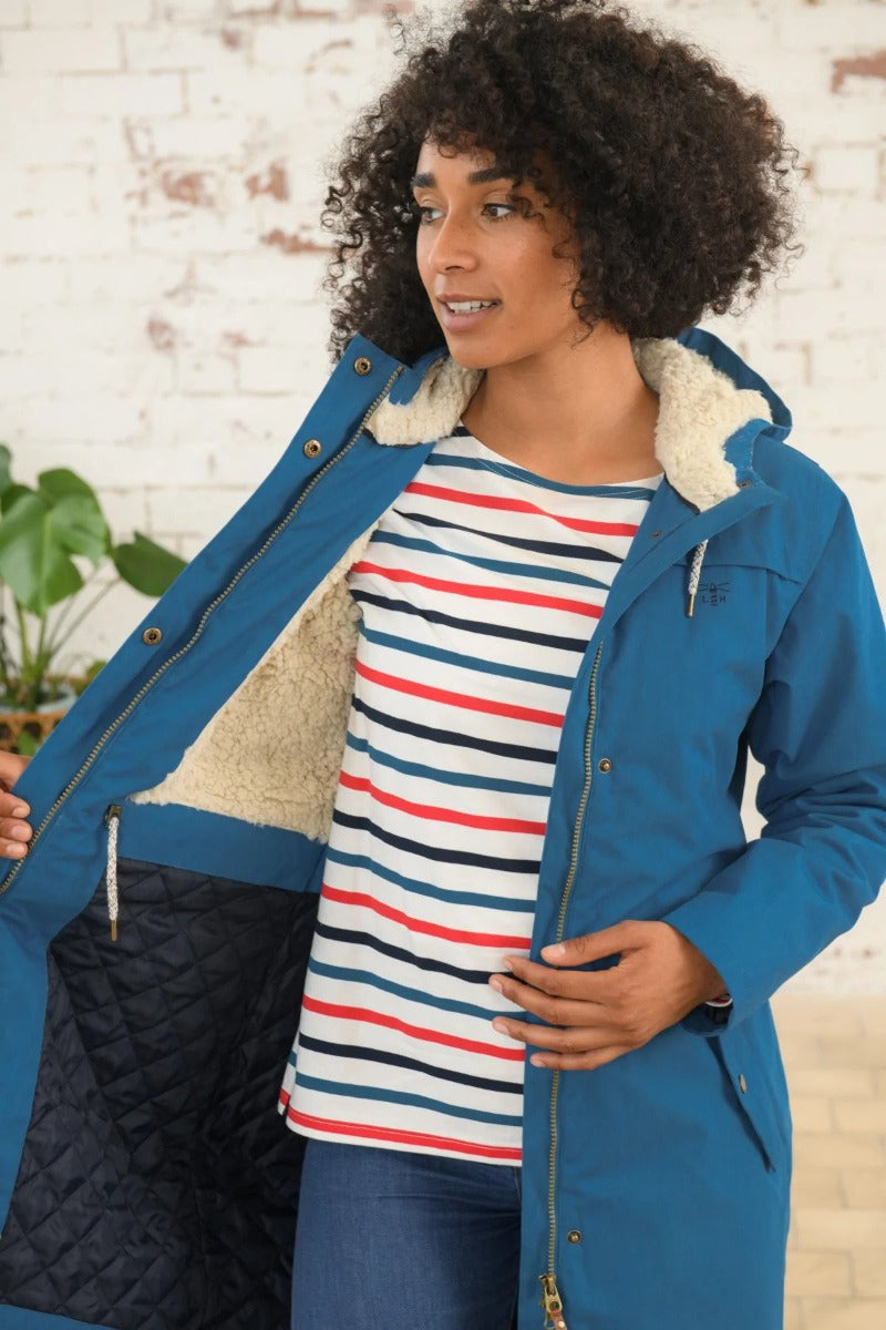 Lighthouse | Abigail Padded Waterproof Coat -Teal