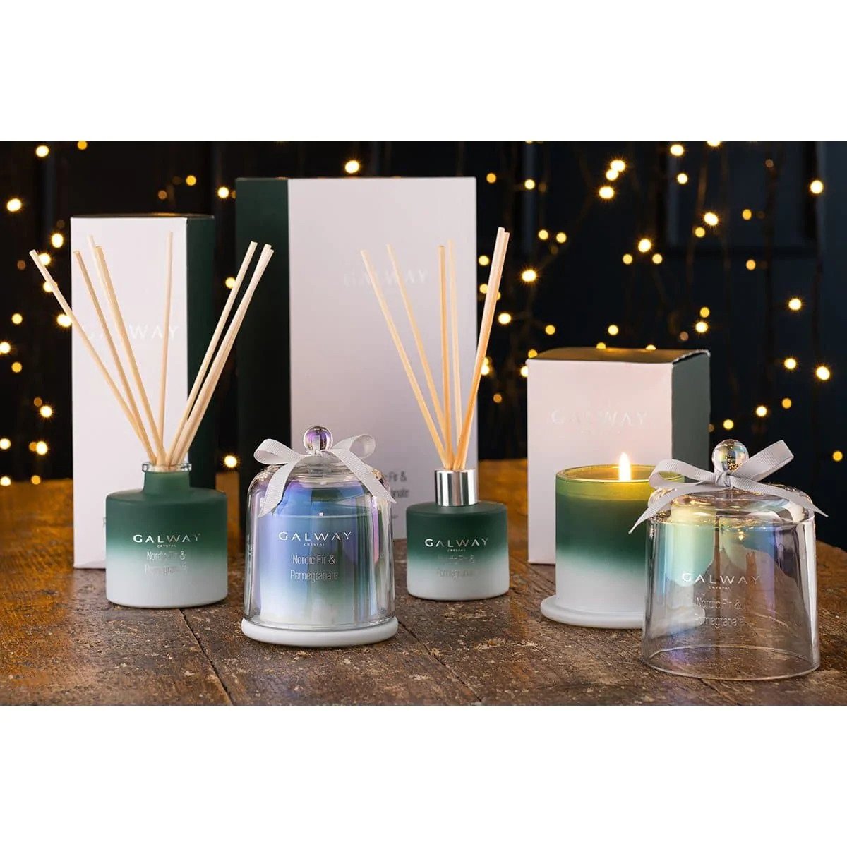 Galway Crystal | Nordic Fir / Pomegran Gift Set