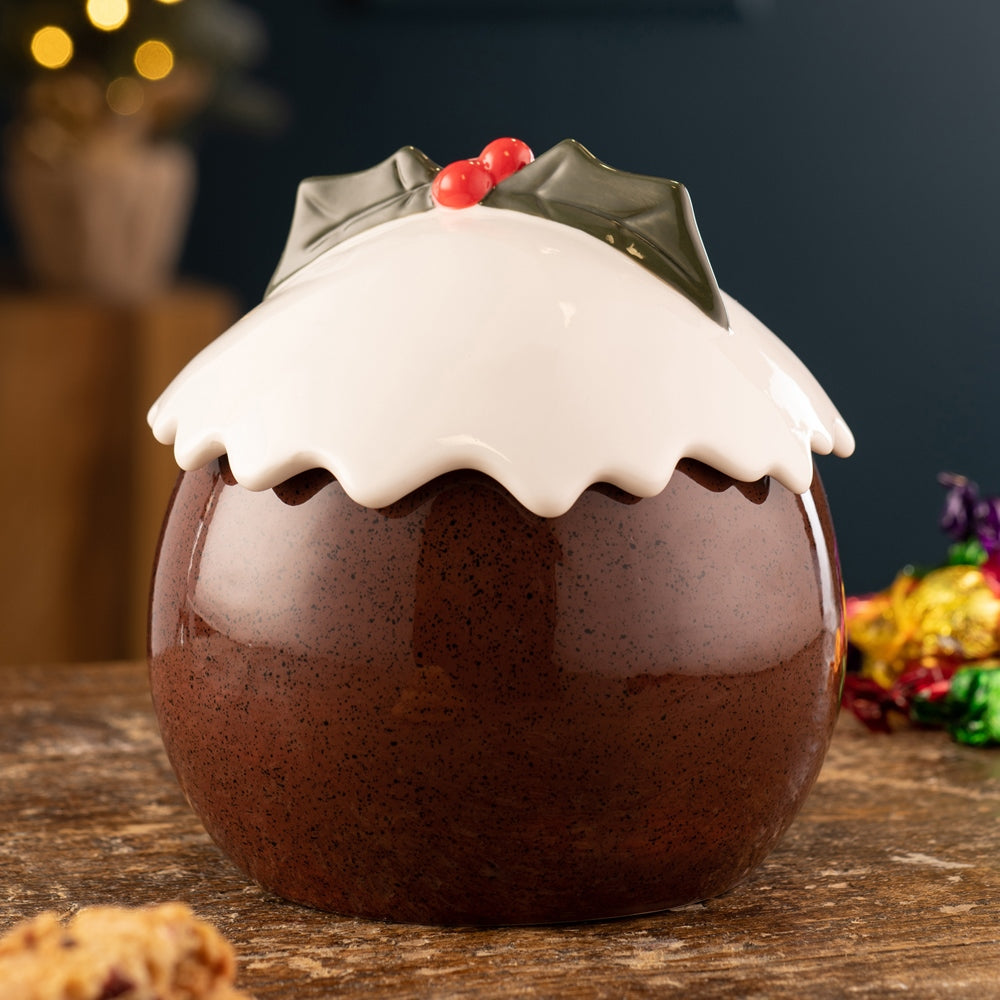 Belleek | Christmas Pudding Sweet Jar