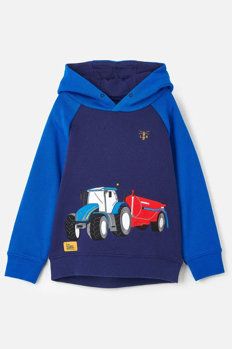 Lighthouse | Jack Tractor Hoodie -Blue