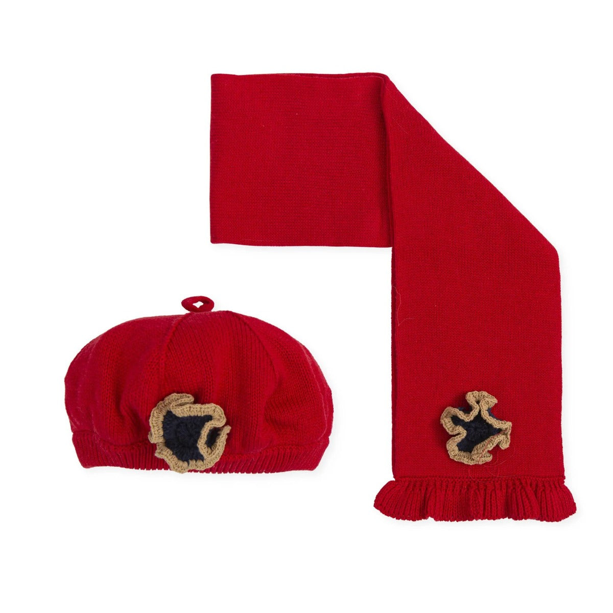 Tutto Piccolo | Hat & Scarf Set Red