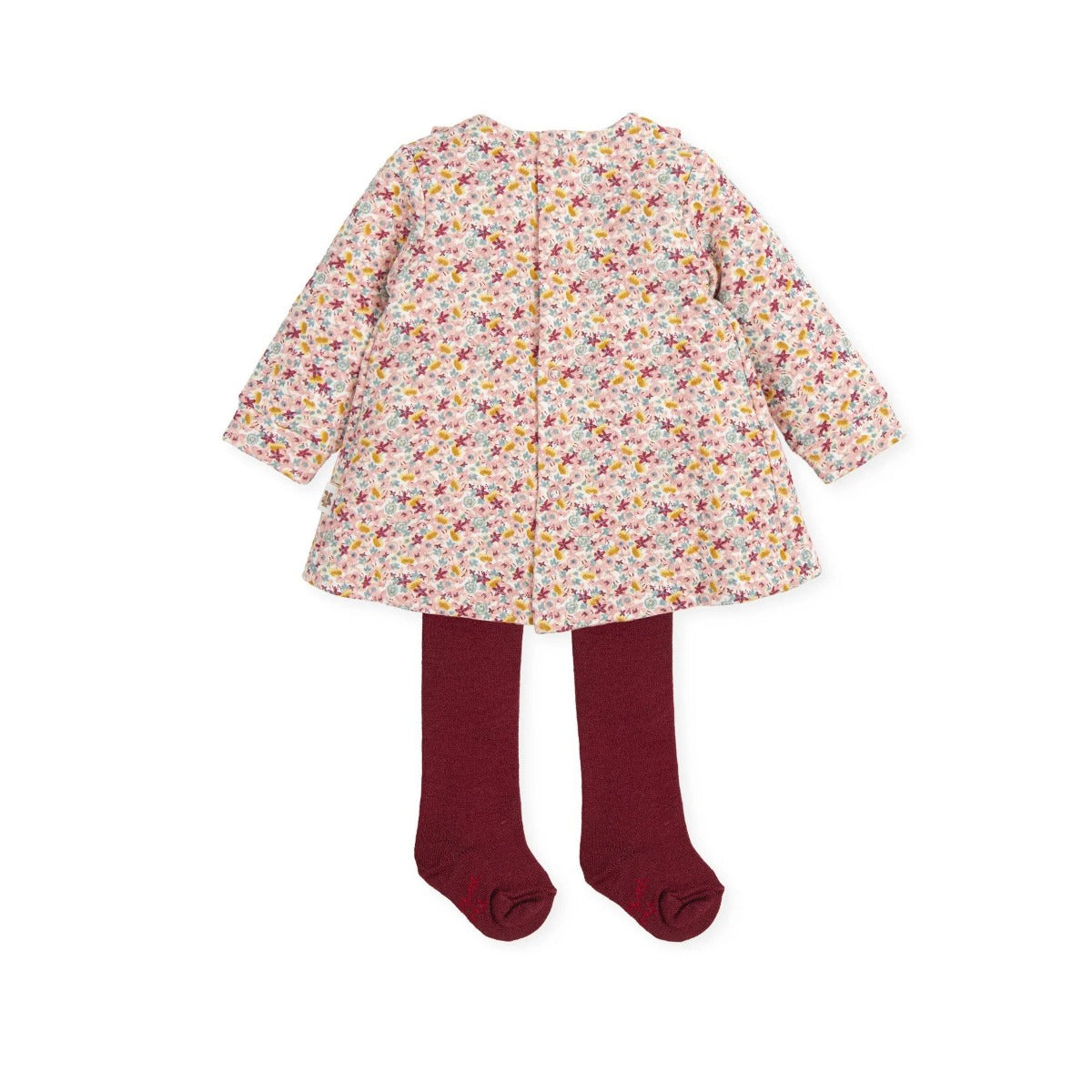 Tutto Piccolo | Dress With Tights - Petal Red