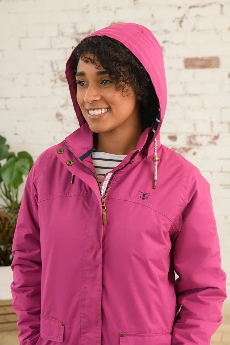 Lighthouse Iona Short Waterproof Padded Jacket , Fuchsia