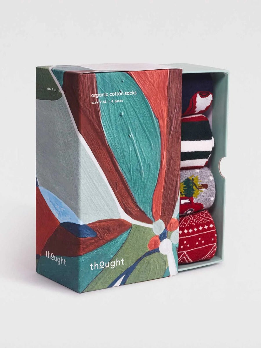 Thought | Christmas Jumper Sock Box - Multi