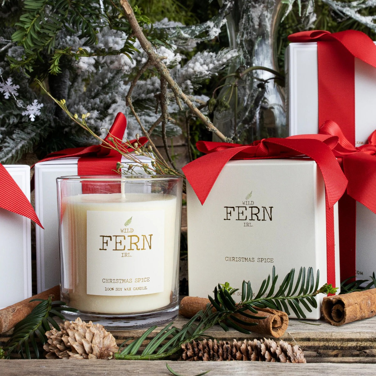 Irish Botanicals | Wild Fern Christmas Spice Candle