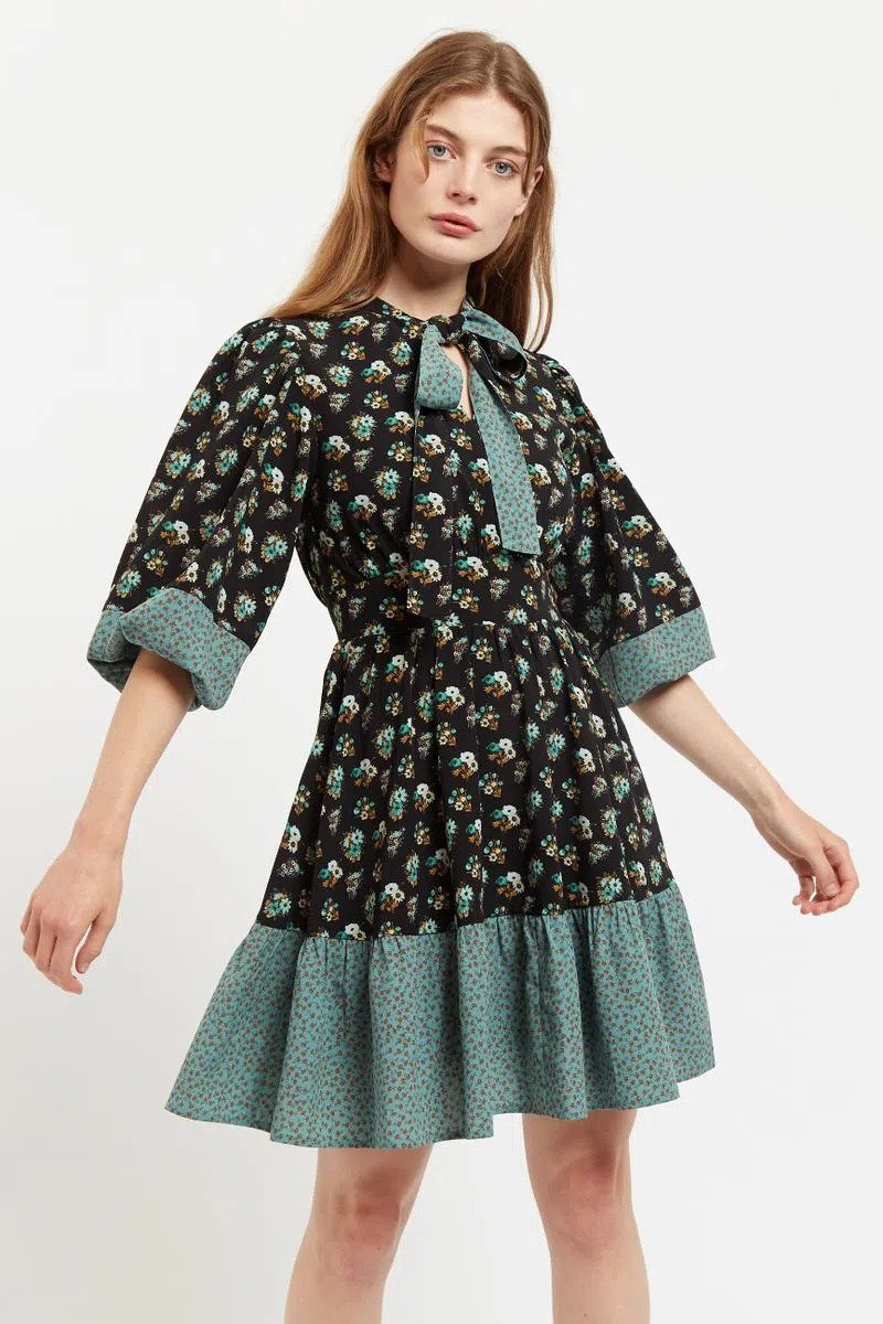 Louche | Stina Patchwork Mini Dress