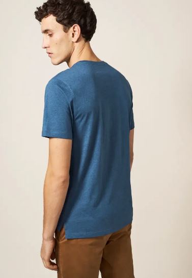 White Stuff | Fixed Gear T-Shirt | Mid Blue