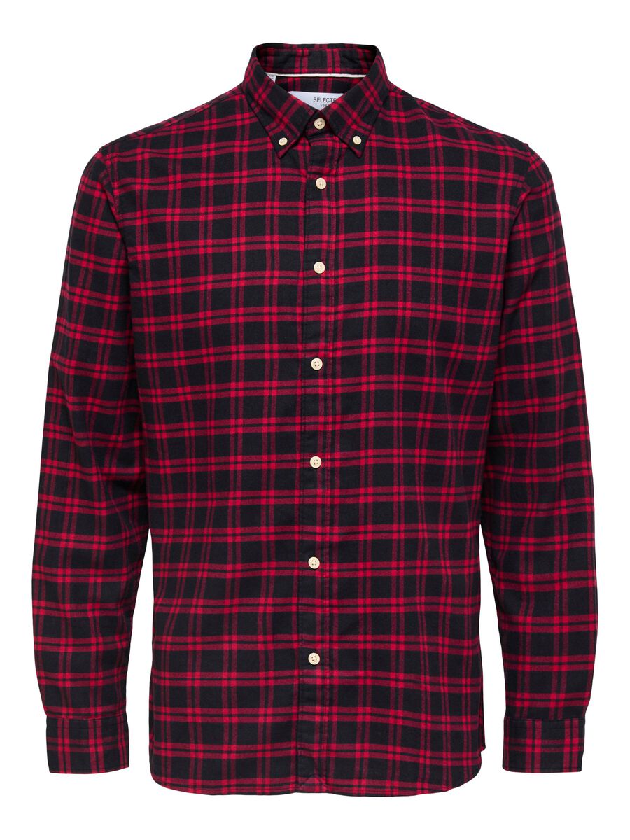 Selected Homme | Flannel Shirt | Biking Red