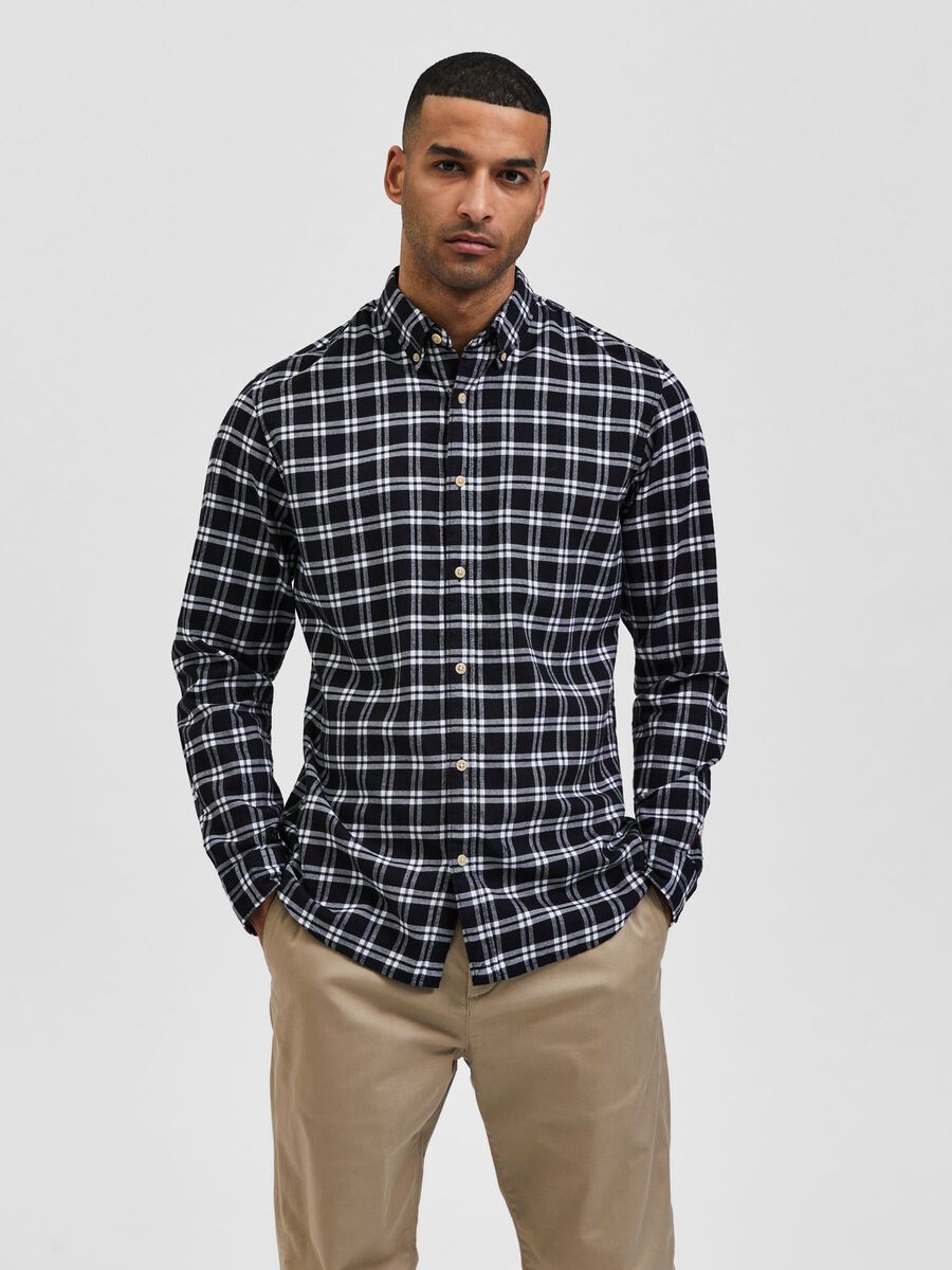 Selected Homme | Flannel Shirt | Black
