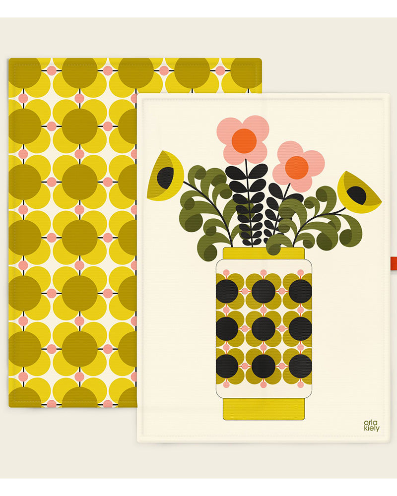 Orla Kiely | Vase Of Flowers Tea Towel