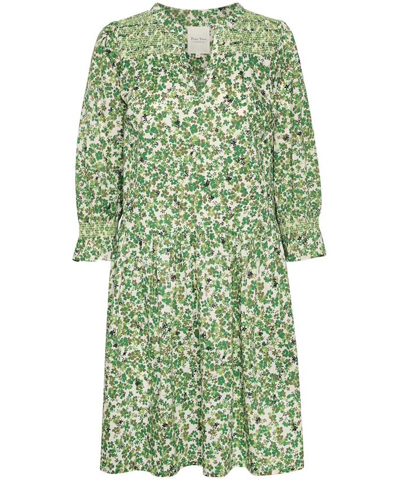 Part Two | Nadine Mini Flower Print Dress -Green