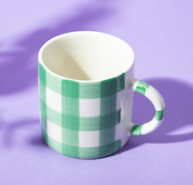 Sass And Belle | Gingham Mug - Green