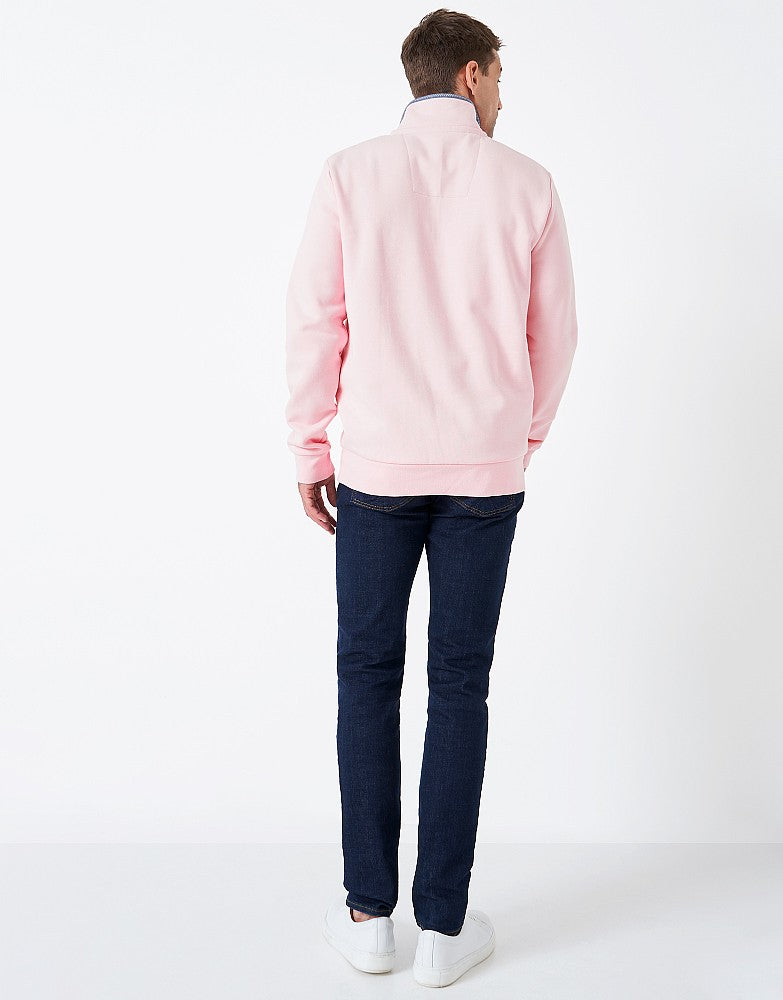 Crew Clothing | Half Zip Sweater | Pink