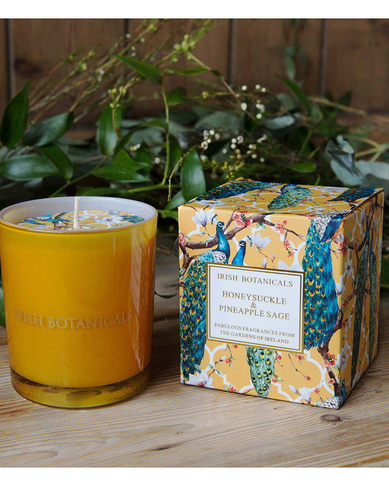 Irish Botanicals | Honeysuckle and Pineapple Sage Candle