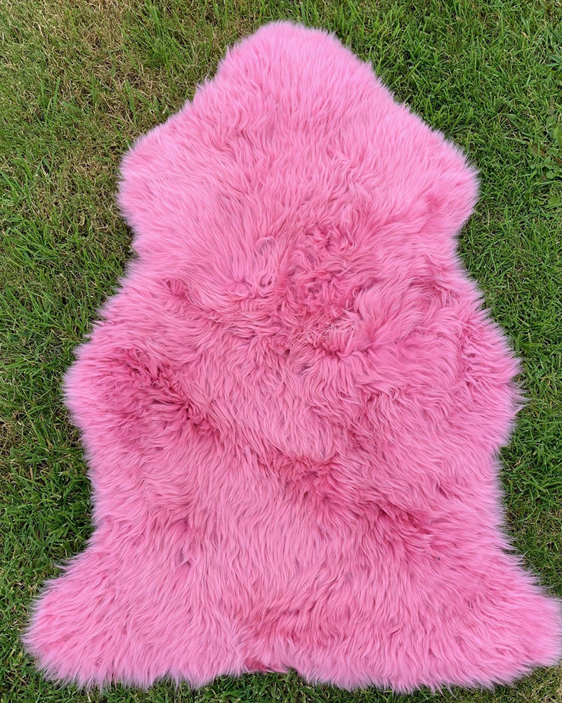 Sheepskin Rug- Baby Pink