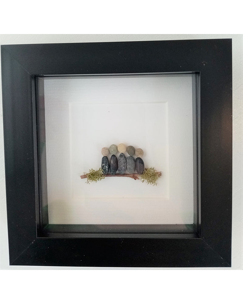 Simply Mourne | Mini Family of Five Frame- Black