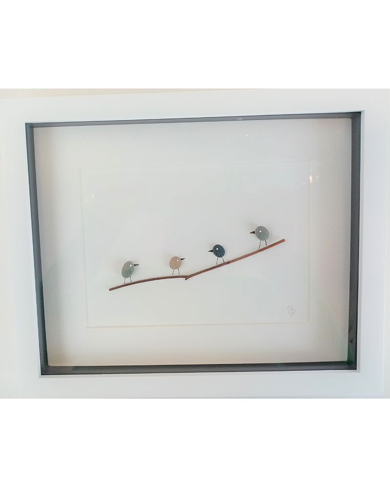 Simply Mourne | Medium Birds Frame -White