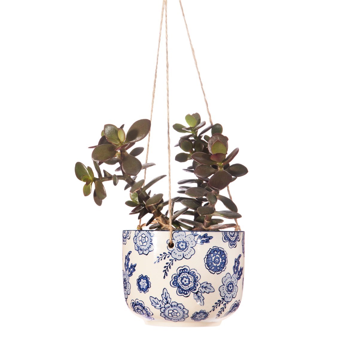 Sass and Belle | Blue Willow Hanging Planter